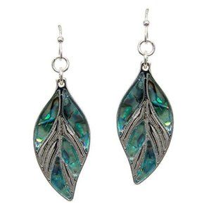 Abalone Leaf Hanging Fashion Earrings